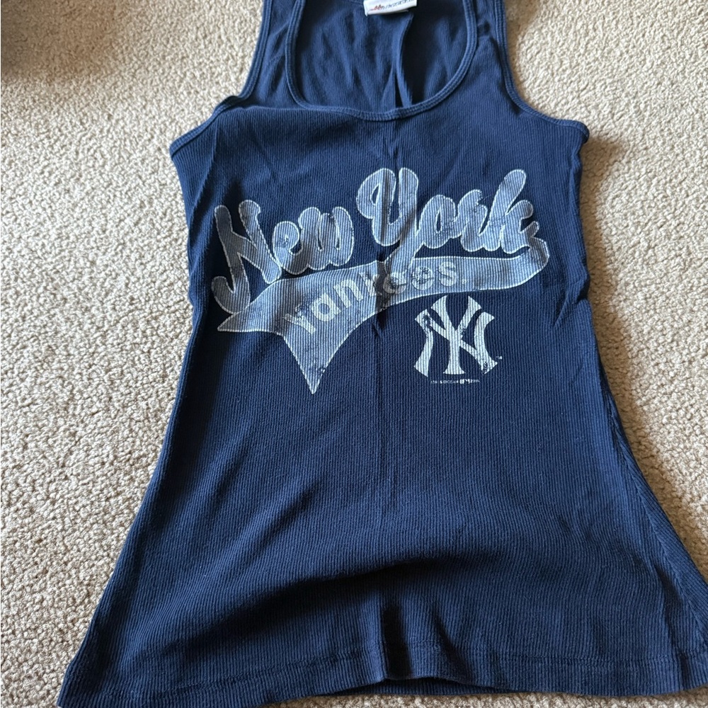 3 New York Yankees Blue Tank Top